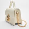 Round-Clasp Shoulder Bag