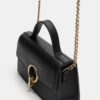 Round-Clasp Shoulder Bag