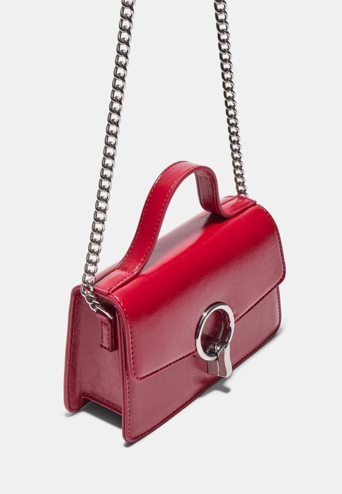 Round-Clasp Shoulder Bag