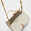 Round-Clasp Shoulder Bag