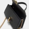Round-Clasp Shoulder Bag