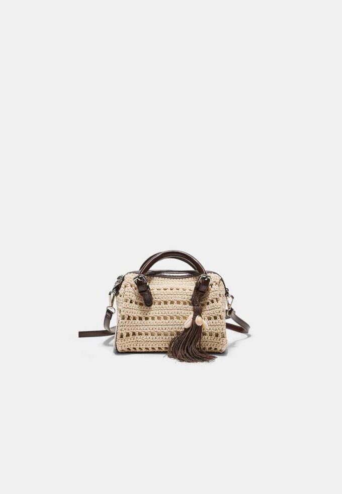 Round Crochet Tote Bag Round Crochet Tote Bag