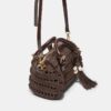 Round Crochet Tote Bag Round Crochet Tote Bag