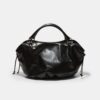Round Shopper Bag with Metal Details