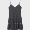 Ruffled Dress with Studs