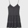 Ruffled Dress with Studs