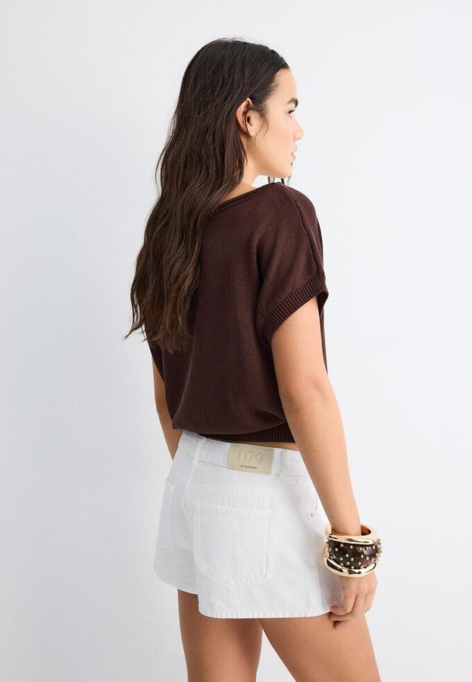 Rustic Knit Boat Neck Top Rustic Knit Boat Neck Top