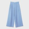 Rustic Wide-Leg Trousers with Adjustable Buttons Rustic Wide-Leg Trousers with Adjustable Buttons