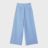 Rustic Wide-Leg Trousers with Adjustable Buttons Rustic Wide-Leg Trousers with Adjustable Buttons