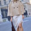 Sateen Asymmetric Skirt Sateen Asymmetric Skirt