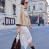 Sateen Asymmetric Skirt Sateen Asymmetric Skirt