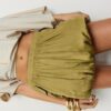 Sateen Balloon Skirt with Pockets Sateen Balloon Skirt with Pockets