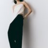 Satin Asymmetric Hem Top