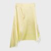 Satin Asymmetric Midi Skirt