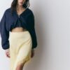 Satin Asymmetric Skirt Satin Asymmetric Skirt