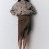 Satin Asymmetric Skirt Satin Asymmetric Skirt