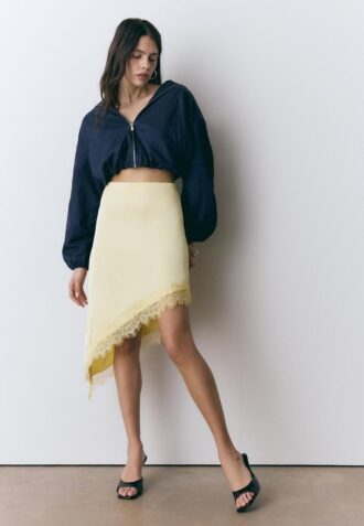Satin Asymmetric Skirt Satin Asymmetric Skirt