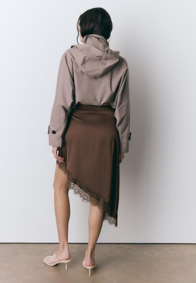 Satin Asymmetric Skirt Satin Asymmetric Skirt