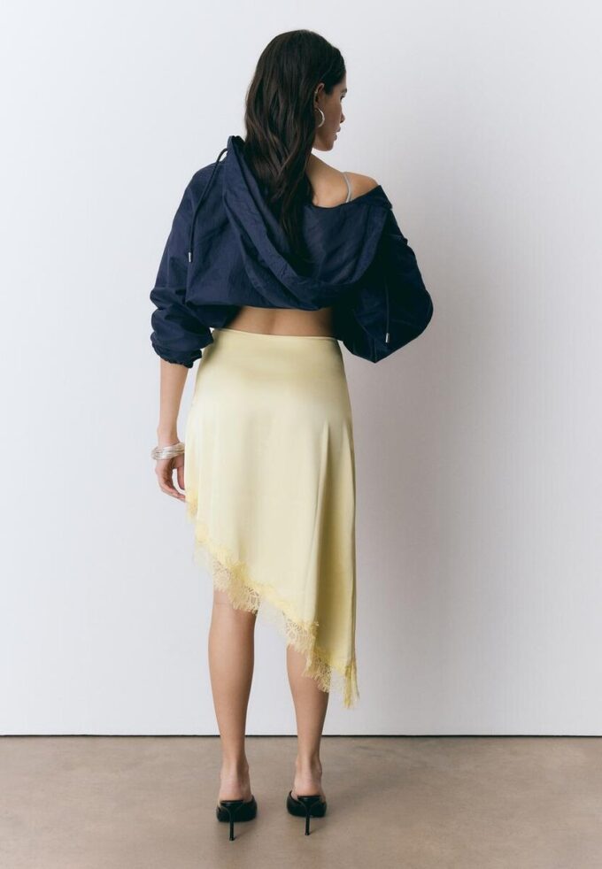 Satin Asymmetric Skirt Satin Asymmetric Skirt