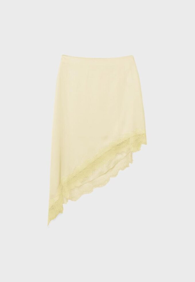 Satin Asymmetric Skirt Satin Asymmetric Skirt