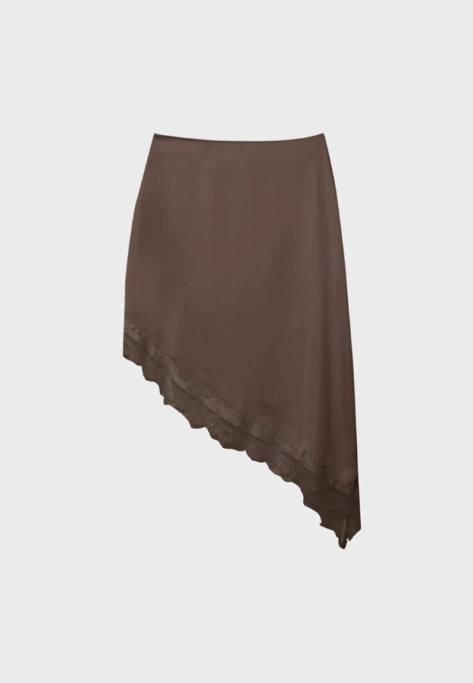 Satin Asymmetric Skirt Satin Asymmetric Skirt