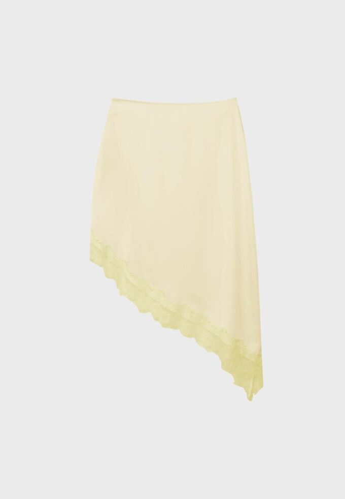 Satin Asymmetric Skirt Satin Asymmetric Skirt