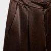 Satin Bermuda Shorts with Darts Satin Bermuda Shorts with Darts