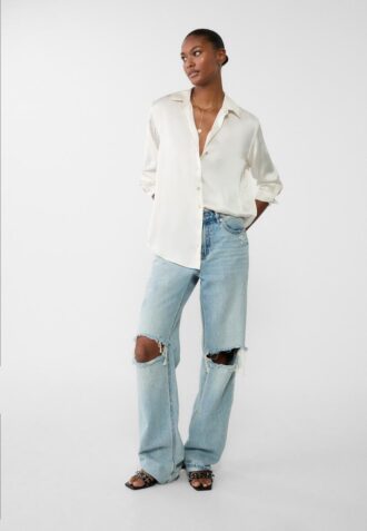 Satin Collared Shirt