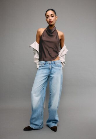 Satin Effect Halter Top