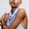Satin Effect Halter Top