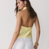 Satin Effect Halter Top