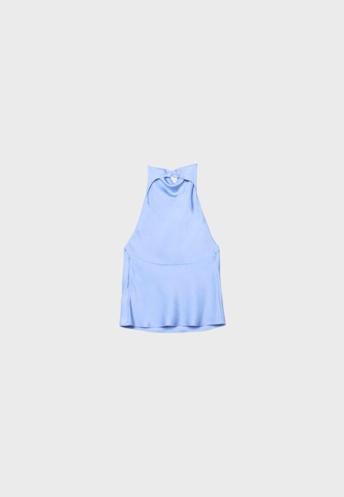 Satin Effect Halter Top