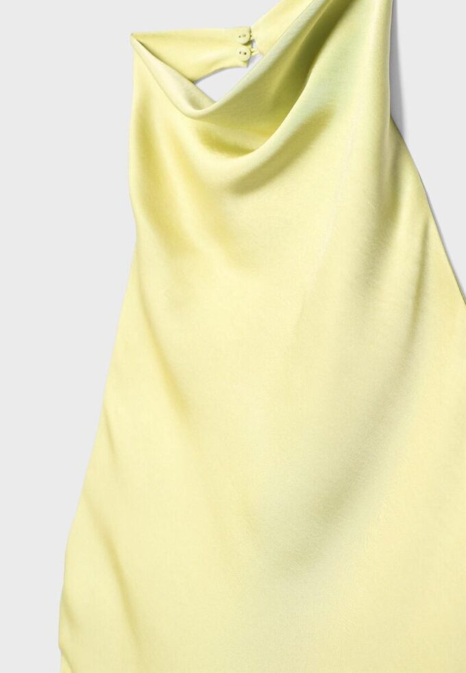 Satin Effect Halter Top