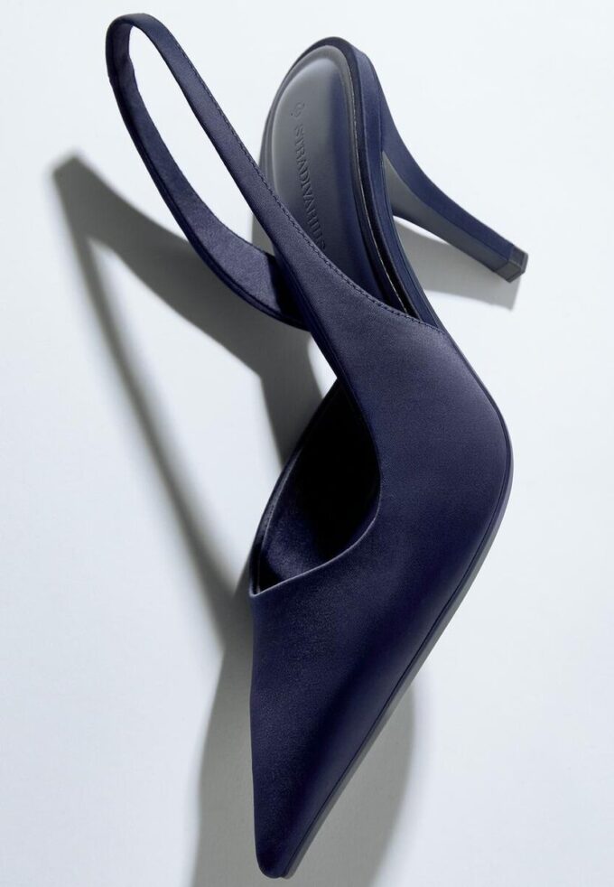 Satin Effect Heeled Shoes