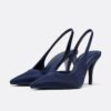Satin Effect Heeled Shoes