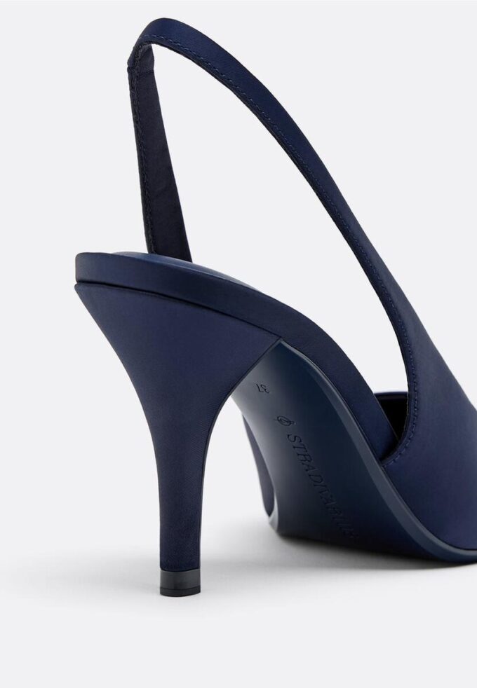 Satin Effect Heeled Shoes