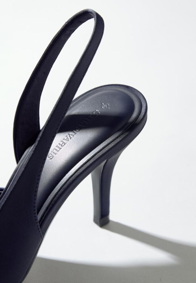 Satin Effect Heeled Shoes