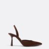 Satin Effect Stiletto Heel Shoes