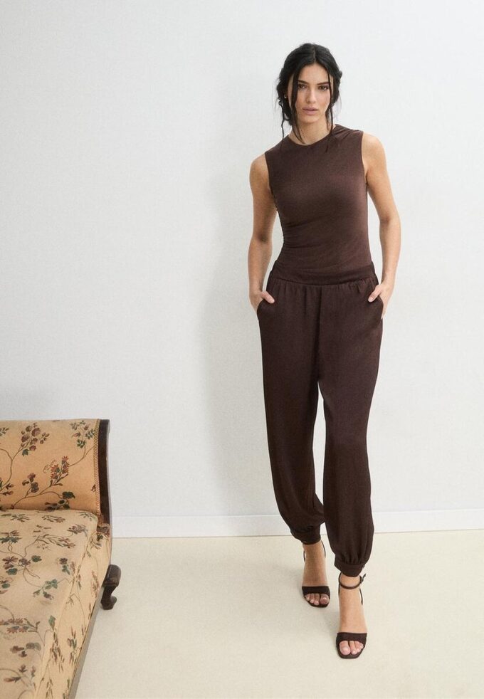 Satin Halter Jumpsuit Satin Halter Jumpsuit