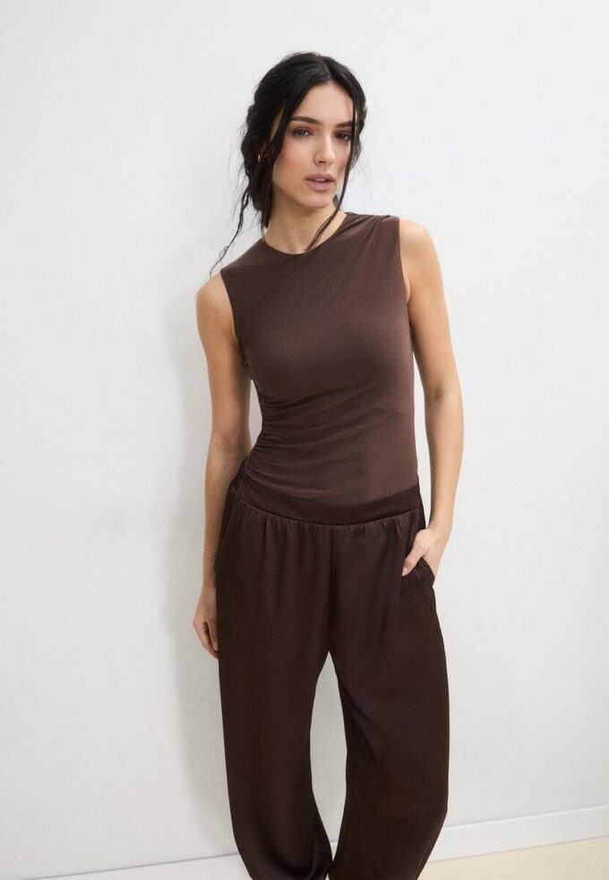 Satin Halter Jumpsuit Satin Halter Jumpsuit