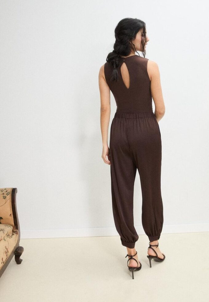 Satin Halter Jumpsuit Satin Halter Jumpsuit