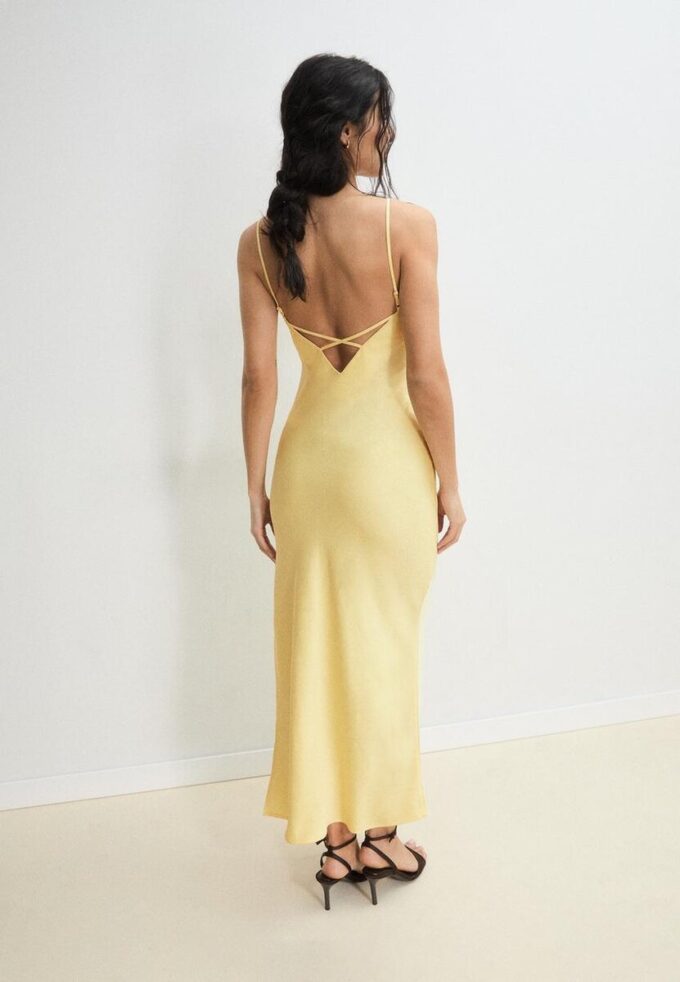 Satin Midi Dress Satin Midi Dress