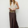Satin Midi Skirt Satin Midi Skirt