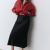 Satin Midi Skirt Satin Midi Skirt