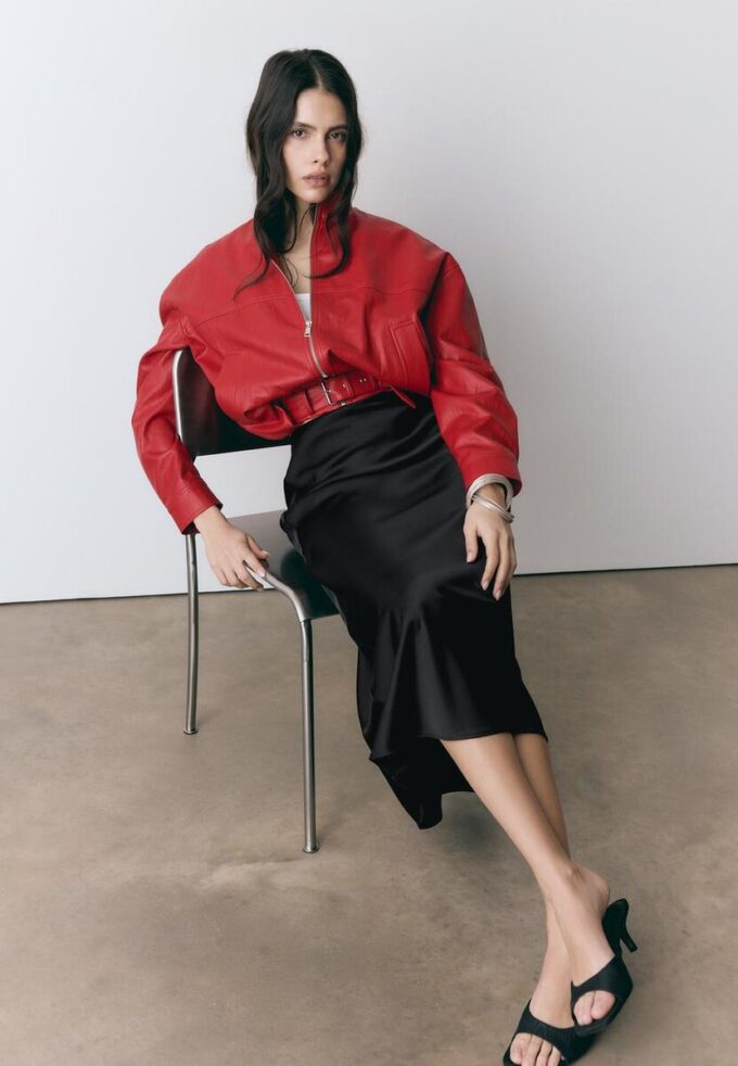 Satin Midi Skirt Satin Midi Skirt