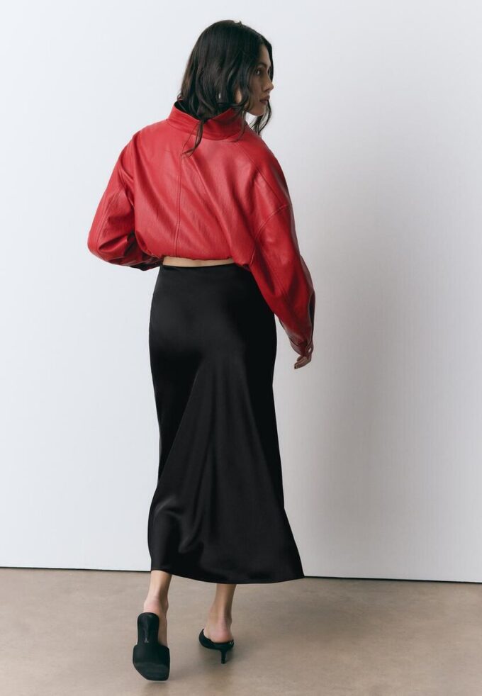 Satin Midi Skirt Satin Midi Skirt