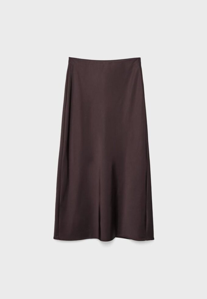 Satin Midi Skirt Satin Midi Skirt