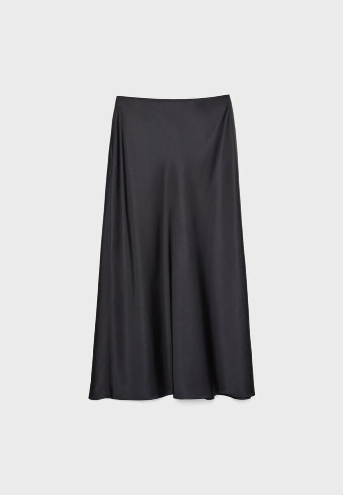Satin Midi Skirt Satin Midi Skirt