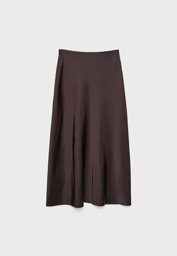 Satin Midi Skirt Satin Midi Skirt