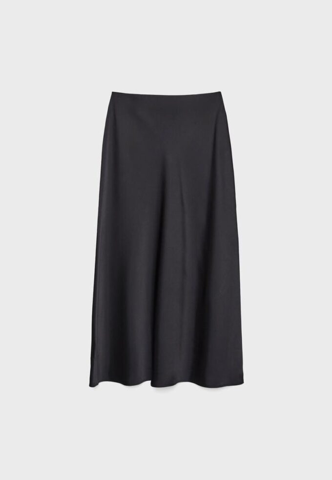 Satin Midi Skirt Satin Midi Skirt